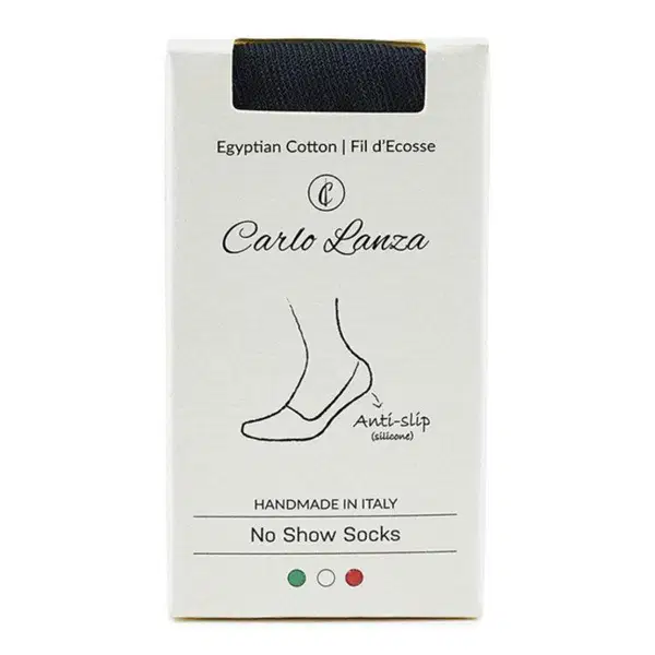 Carlo Lanza Sokken 400 Invisible Blauw 1