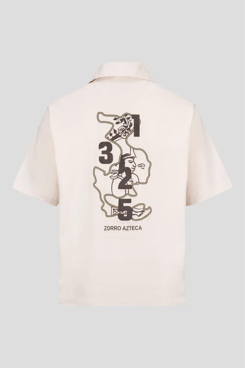 Zorro Azteca Overhemd Tenochtitlan Off-White 2
