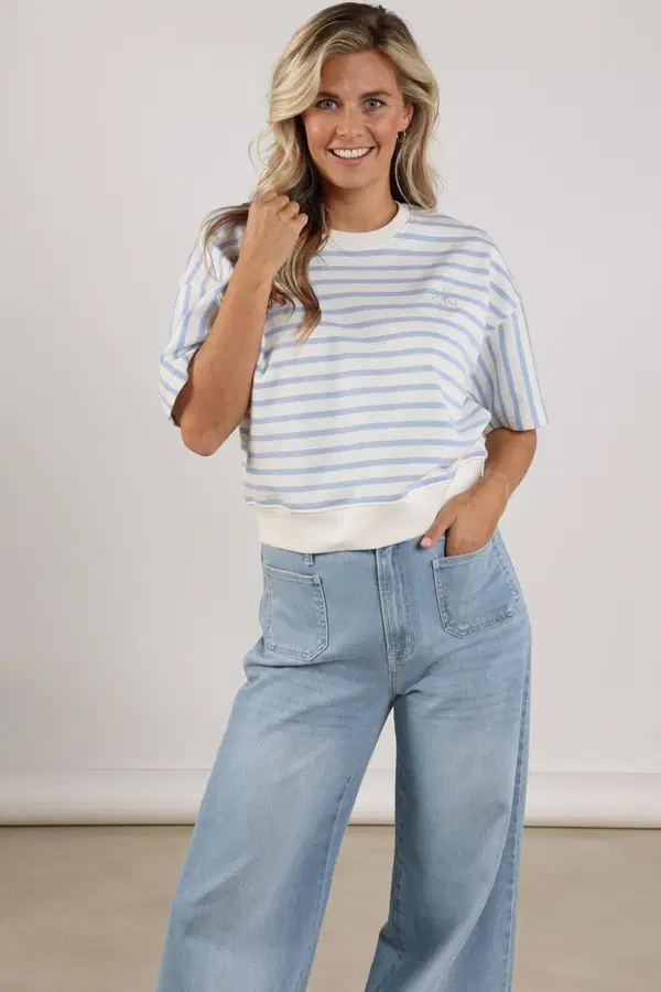 NUKUS Sweater Lotte Blauw 1