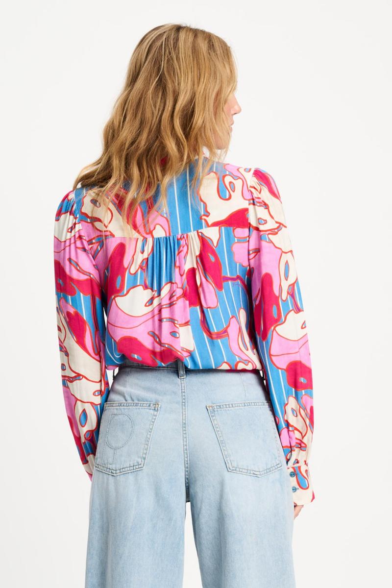 POM Amsterdam Blouse SP9500 Blauw 3