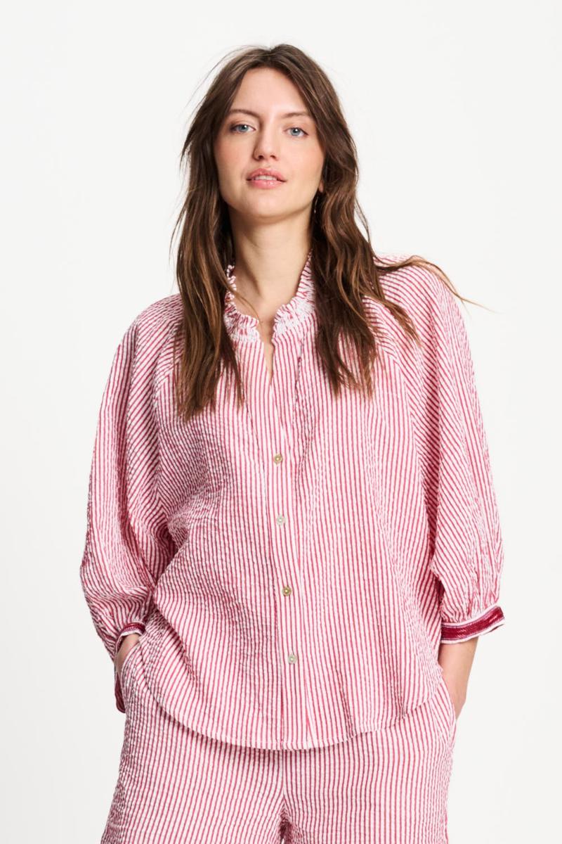 POM Amsterdam Blouse SP9585 Rood 1