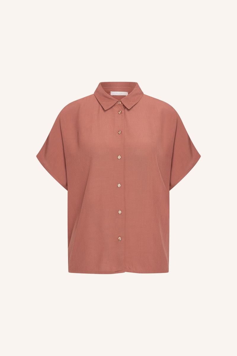 By-Bar Blouse Barley Viscose Bl Rood 2