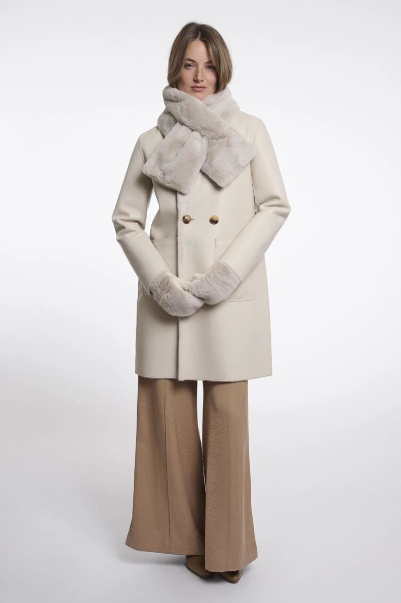 Rino & Pelle Sjaal Stip.7002612 Beige 4