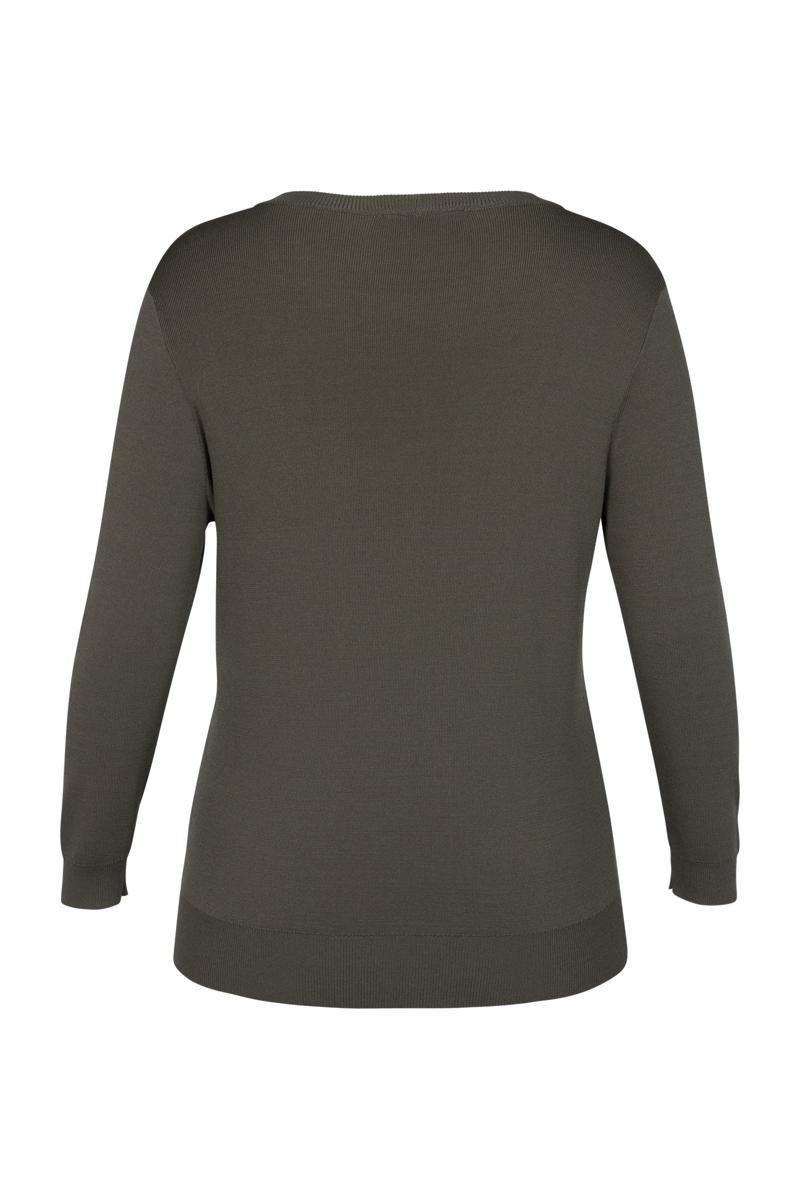 Studio Anneloes Trui Luna 3/4 sleeve Groen 3