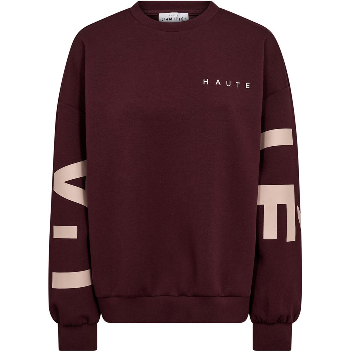 Haute L'Amitié Sweater Maxi Split Rood 1
