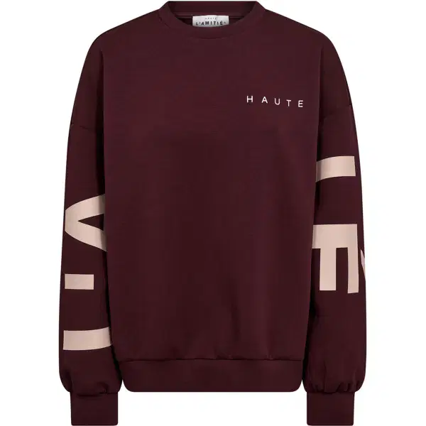 Haute L'Amitié Sweater Maxi Split Rood 1