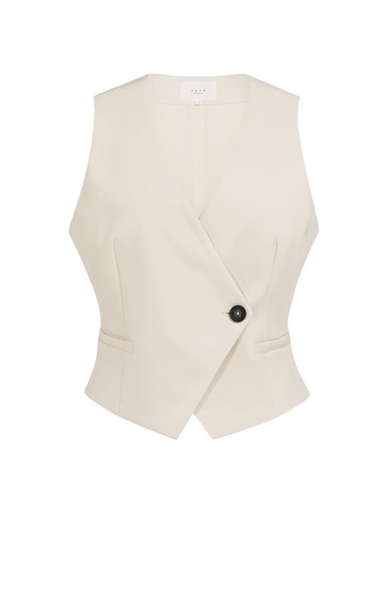 YAYA Gilet 01-521007-605 Off-White 2