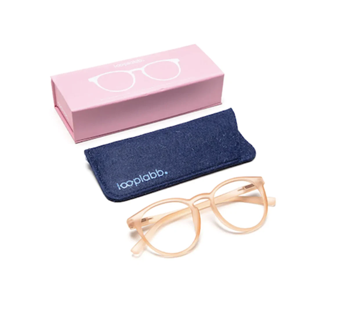 Looplabb Bril Papillion Roze 2