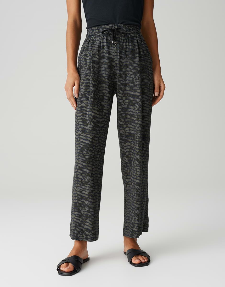 OPUS Pantalon Marou Splash Blauw 1