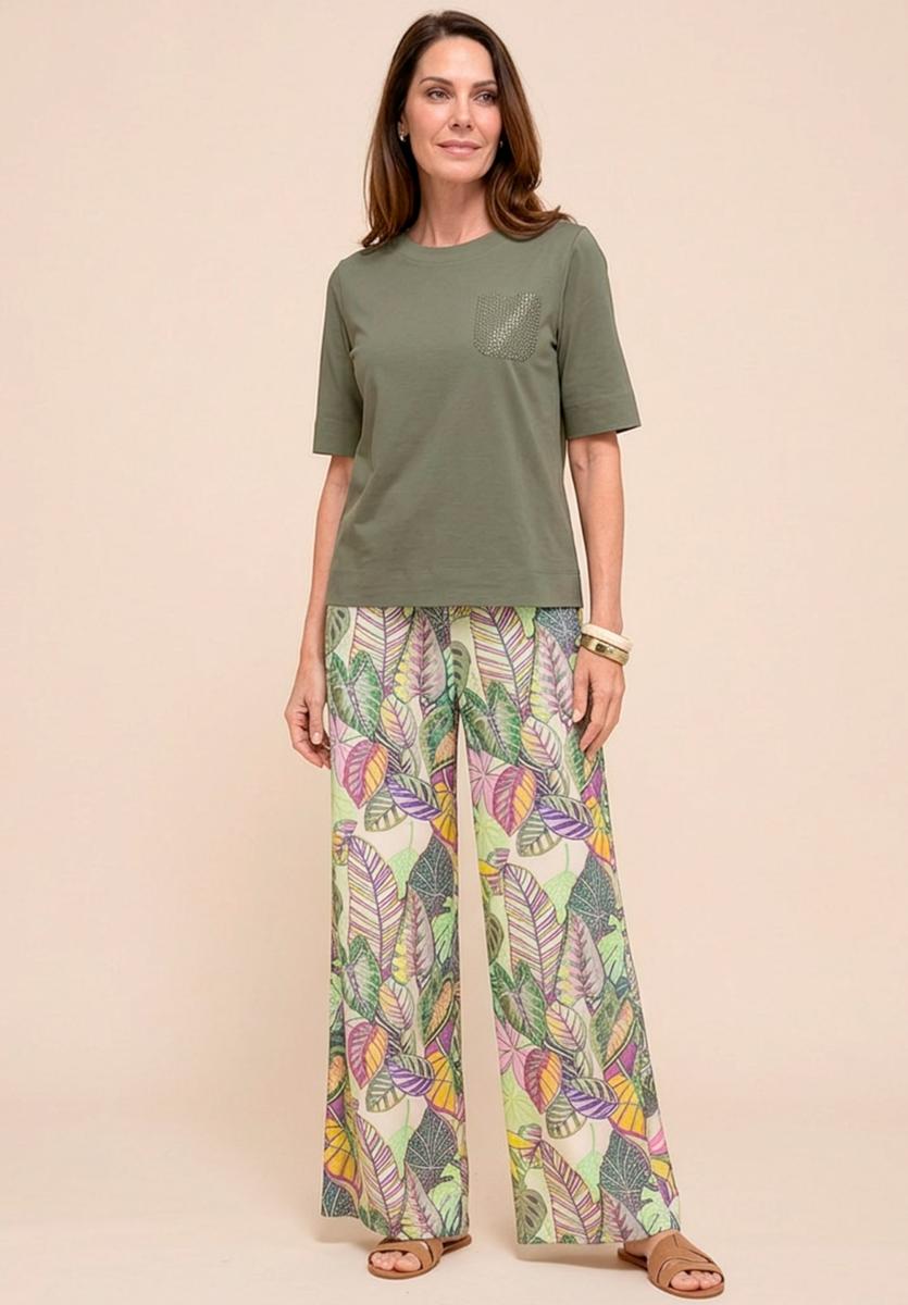 Bianca Pantalon Parigi Groen 4