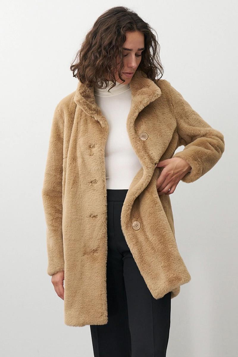 Barbara Lebek Jas 30230052 Bruin 1