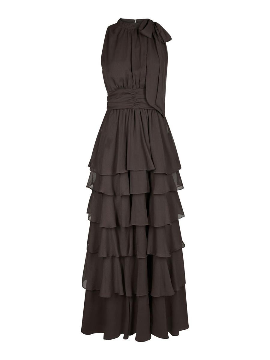 Neo Noir Jurk Marli Solid Bruin 2