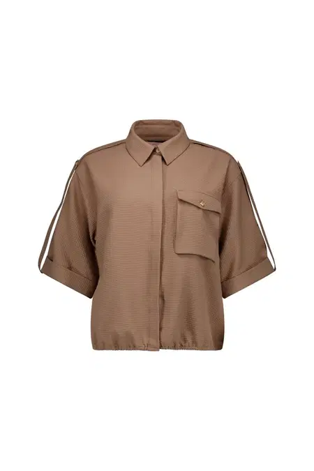 Studio Anneloes Blouse Nellie waffle blo Bruin 1