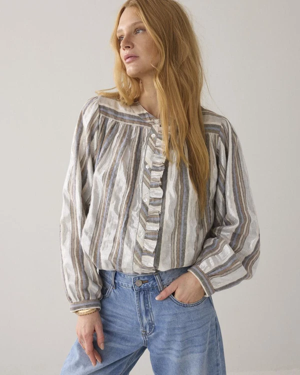 Summum Blouse 2s3416-12422 Zilver 1