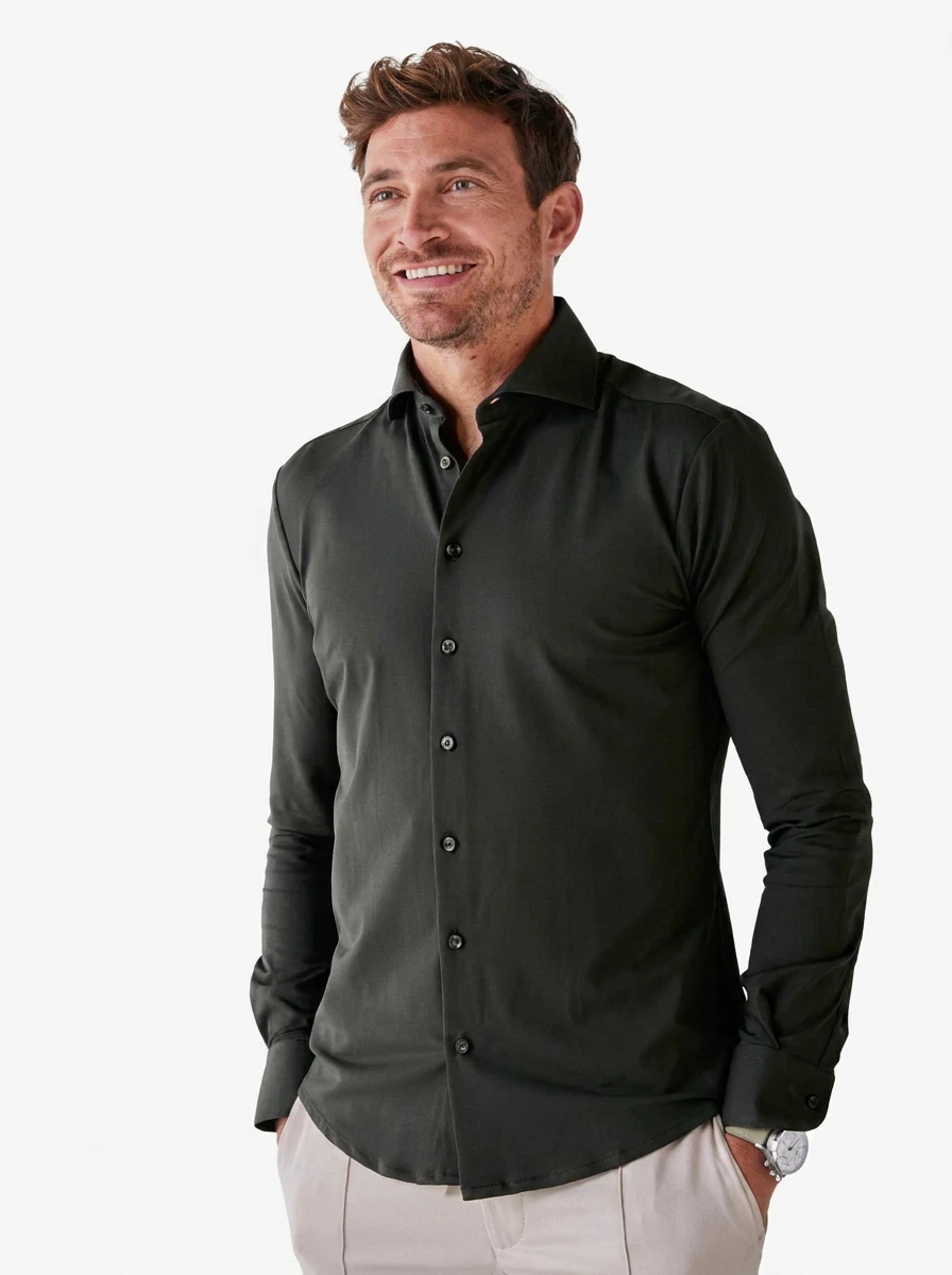 John Miller Overhemd 5142675 Groen 1