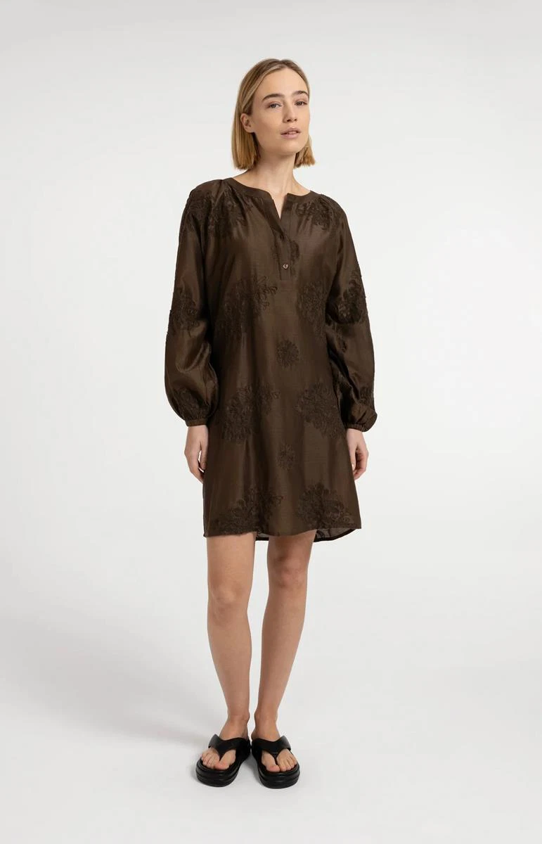 YAYA Jurk 01-601222-607 Bruin 1