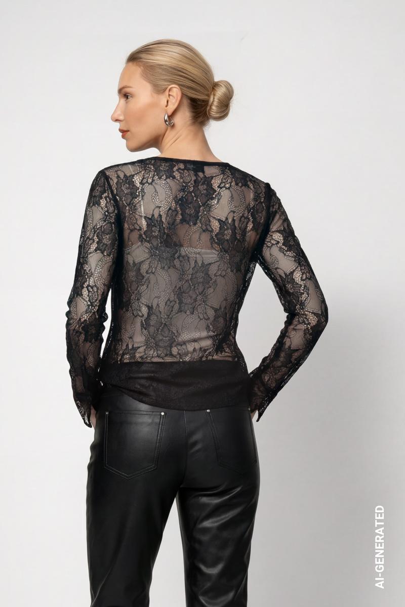 Monari Longsleeve 809810 Zwart 6