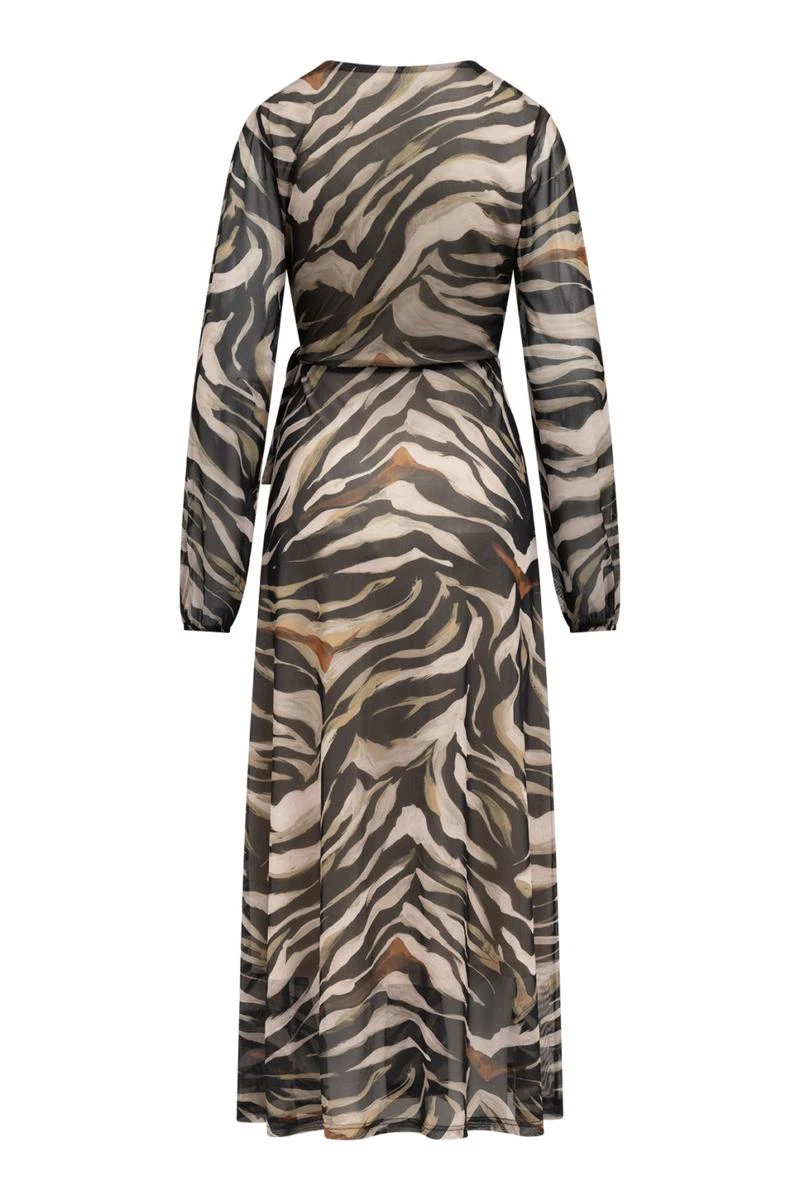 Label DOT Jurk 2623002 Taupe 3