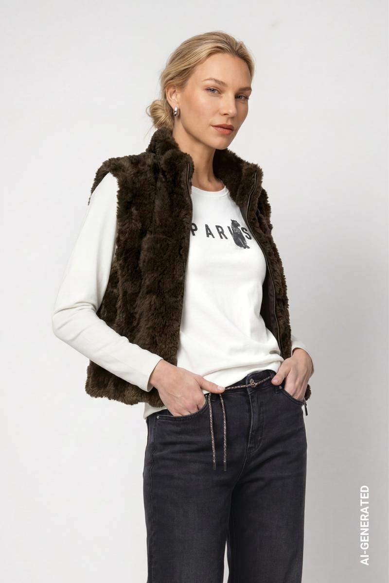Monari Vest 810030 Groen 1