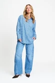 POM Amsterdam Blouse SP9709 Blauw 5
