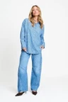 POM Amsterdam Blouse SP9709 Blauw 5