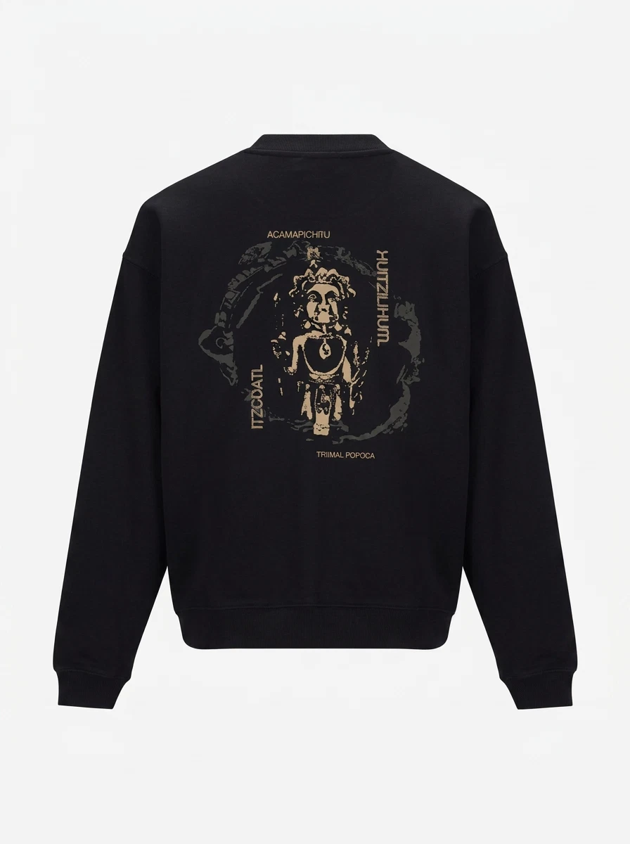Zorro Azteca Sweater Tlatoani Zwart 1