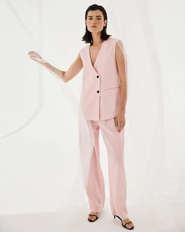 Msch Copenhagen Pantalon Franciska Roze 1