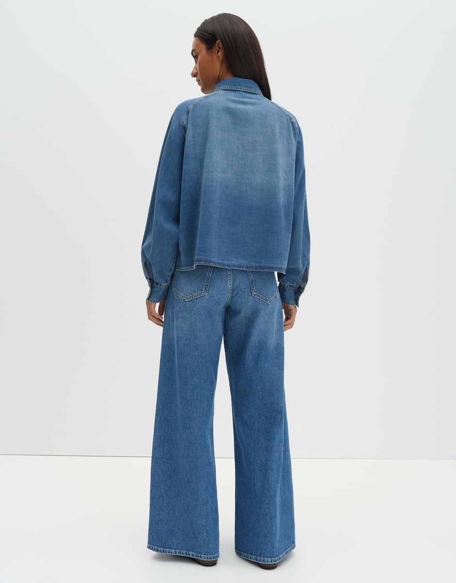 SOMEDAY Blouse Zebru Blauw 3