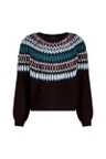 Studio Anneloes Trui Femmy fairisle pu Paars 1