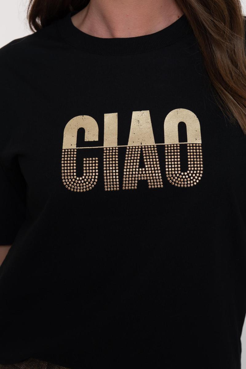 Geisha T-Shirt 52838-41 Zwart 3