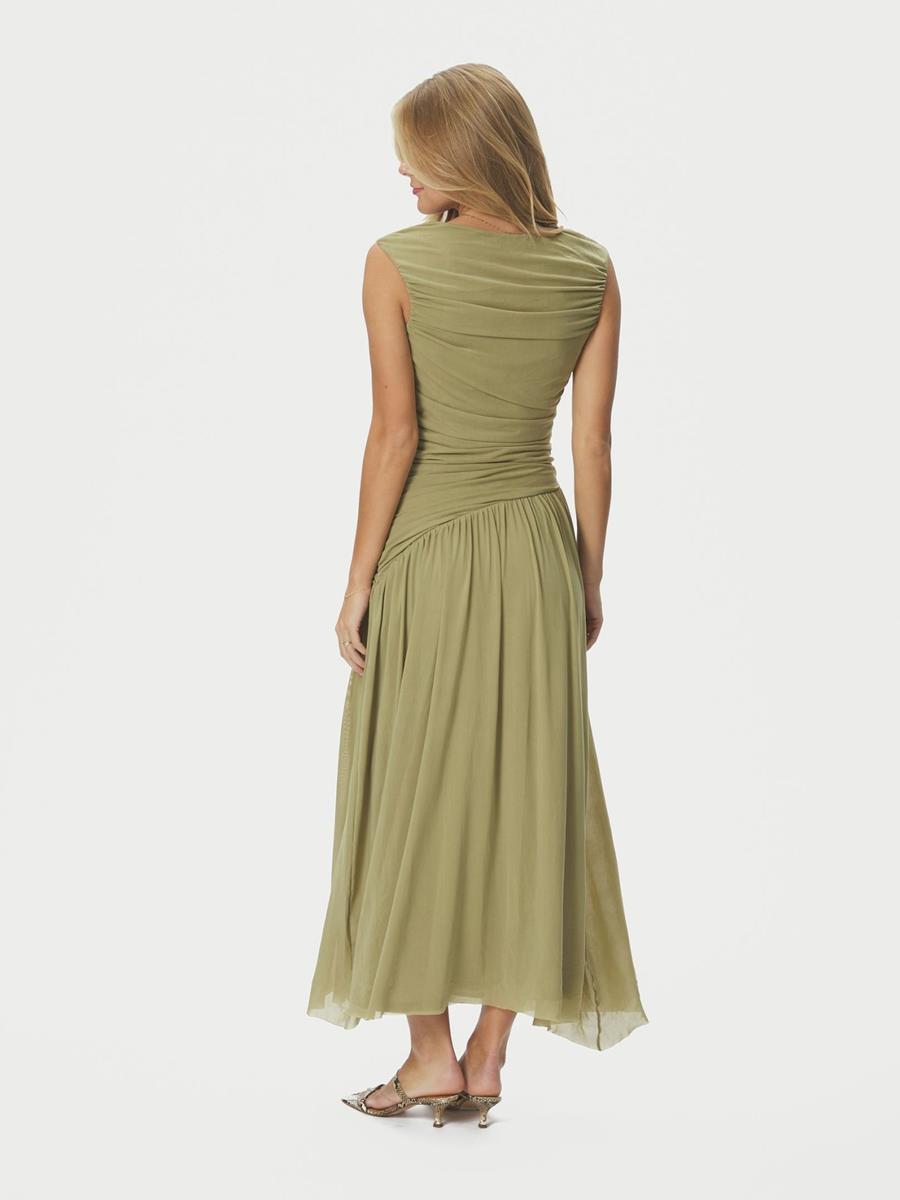 Neo Noir Jurk Cludine Groen 3