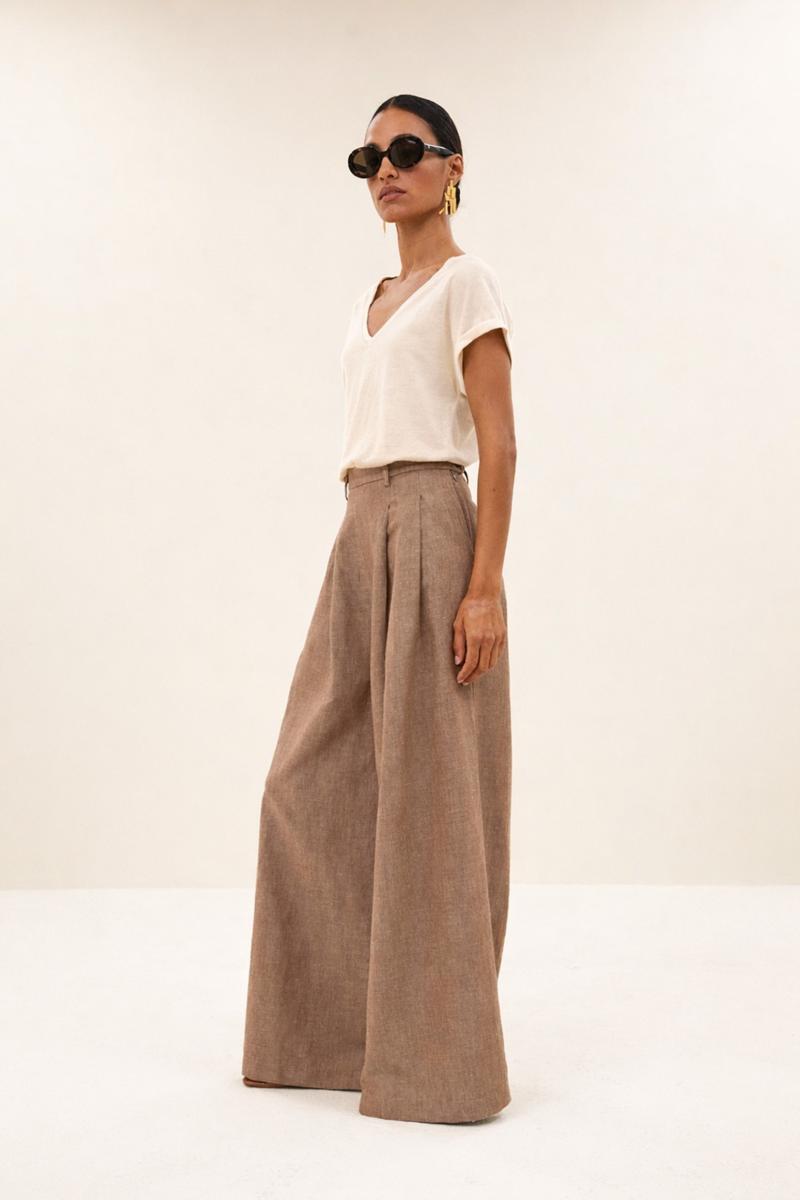 By-Bar T-Shirt Momi Linnen Top Off-White 5