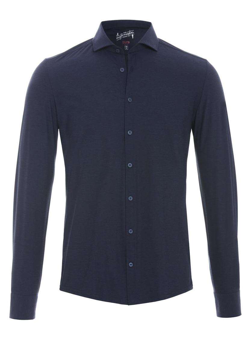 Pure Overhemd 3386-21150 Blauw 2