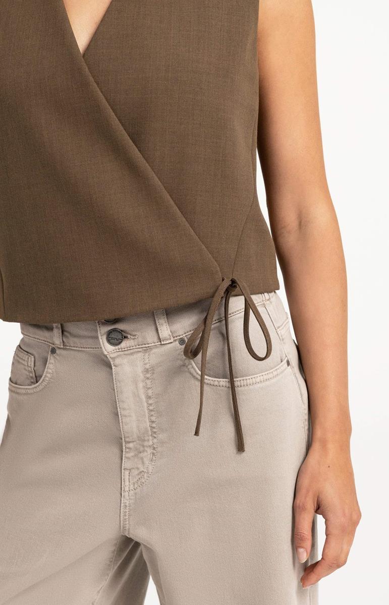 YAYA Gilet 01-521009-608 Bruin 5
