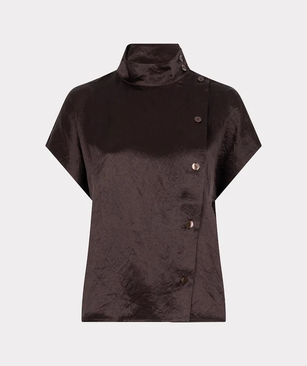 EsQualo Blouse F26.05545 Bruin 1