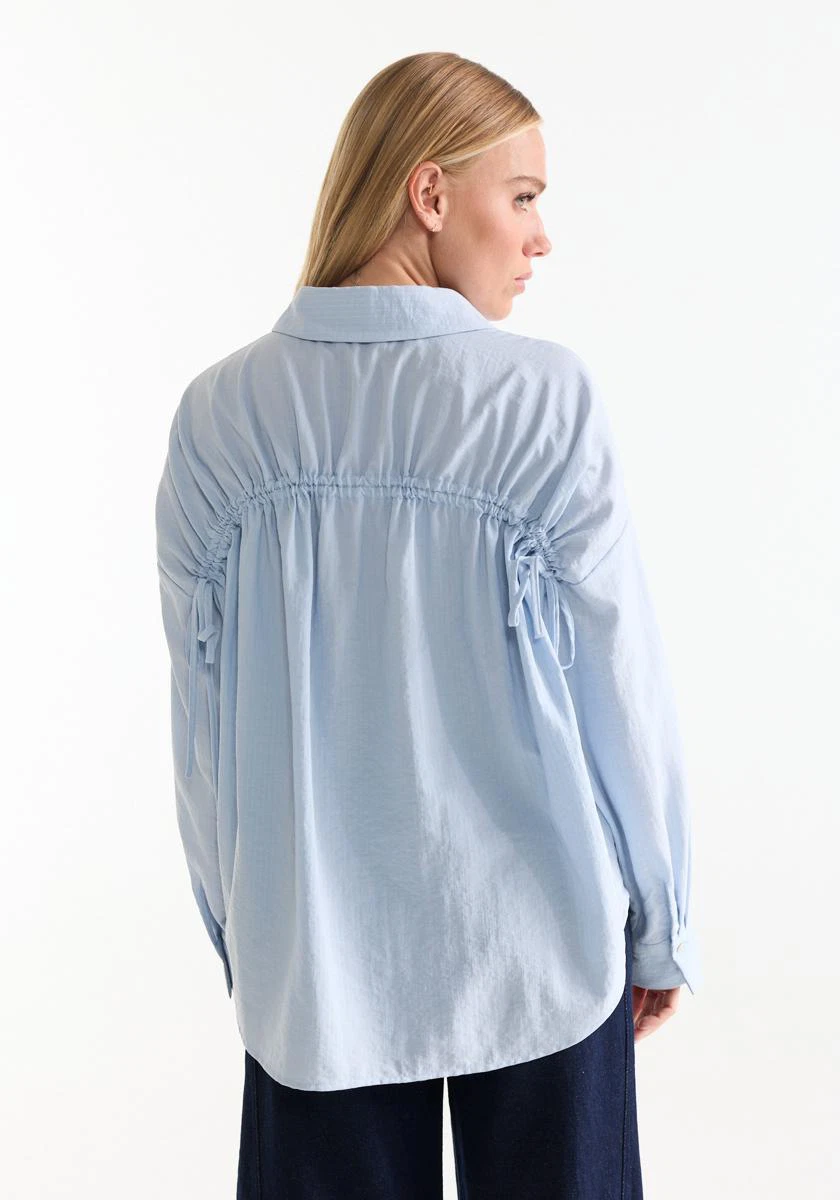 Jansen Amsterdam Blouse Amy Blauw 3