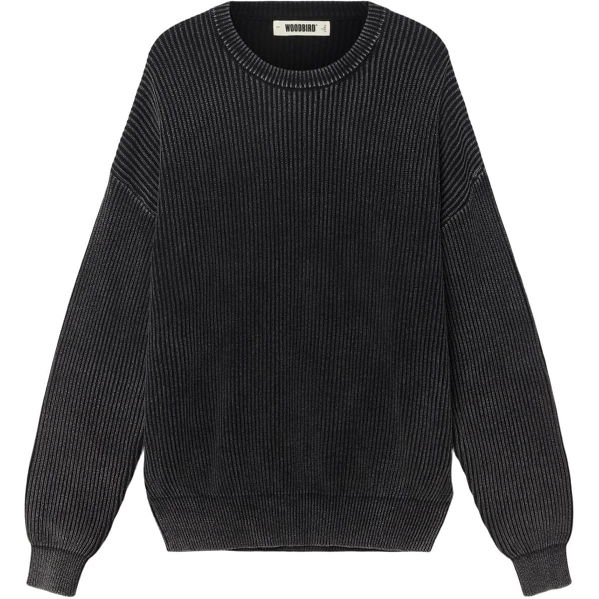 WOODBIRD Trui Sake Zwart 2