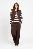 POM Amsterdam Gilet SP9711 Bruin 3
