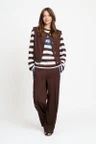 POM Amsterdam Gilet SP9711 Bruin 3