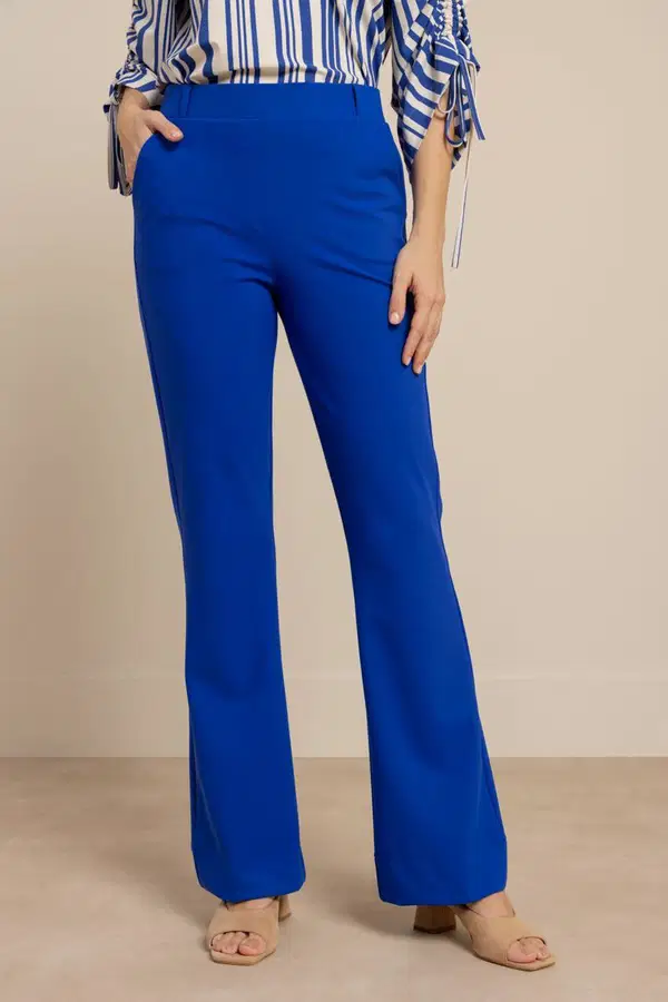 Studio Anneloes Pantalon Flair Bonded Blauw 1