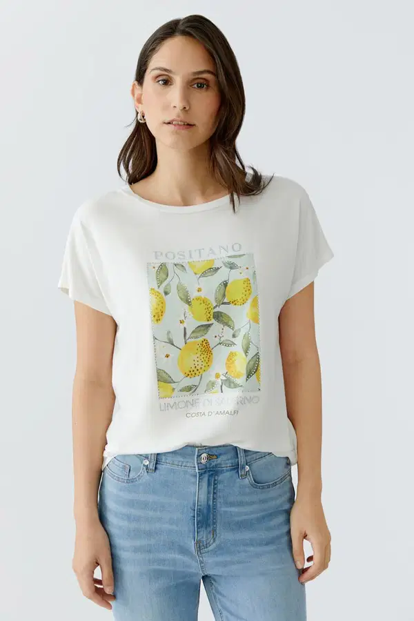 Oui T-Shirt 0097200 Off-White 1