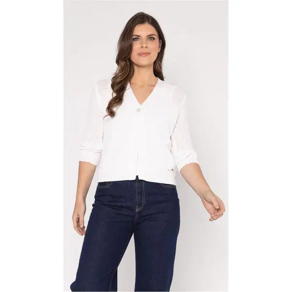 Roberto Sarto Vest 611148 Wit 1