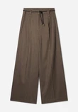 Aaiko Pantalon HAILEY TWEED VIS Bruin 1
