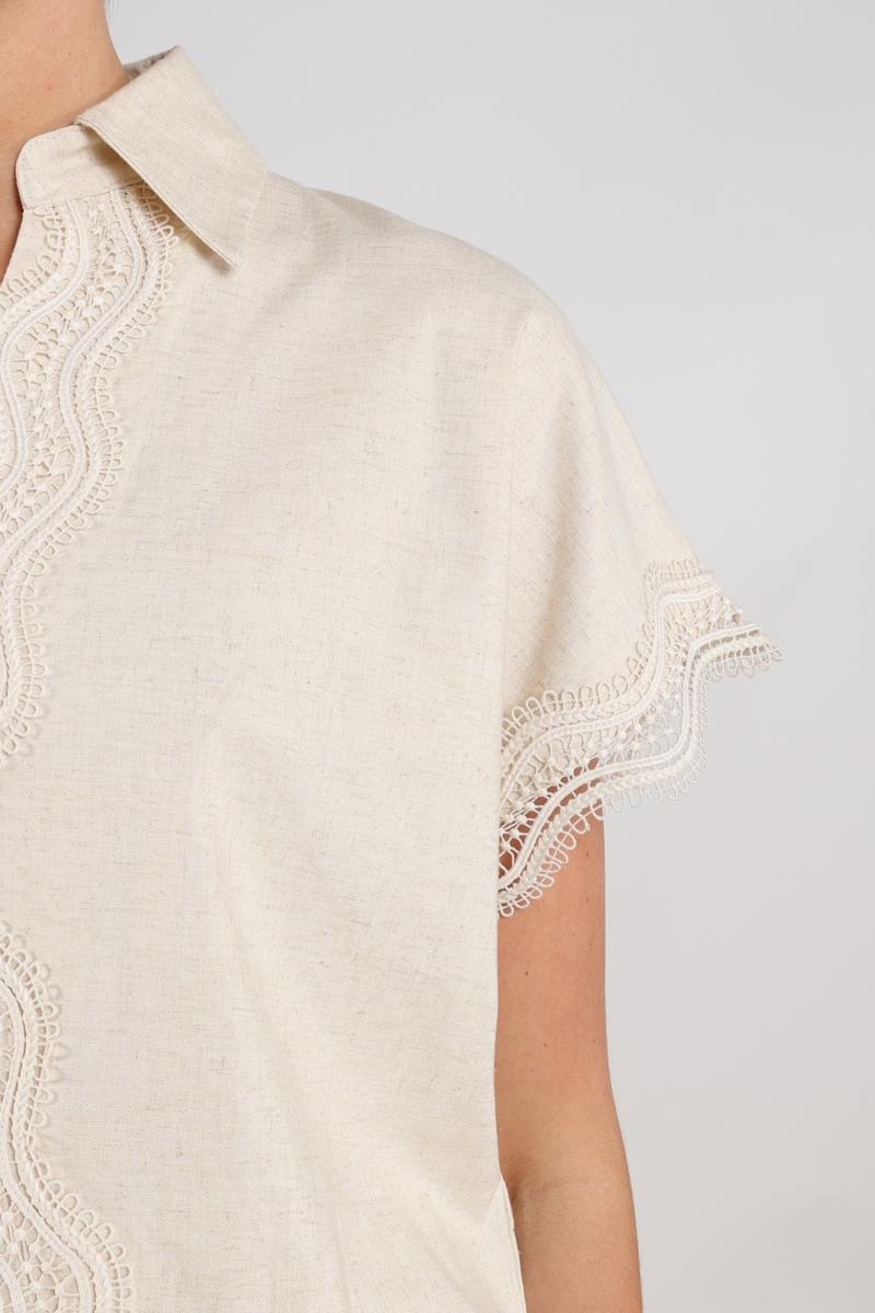 NUKUS Blouse Daniel Beige 5