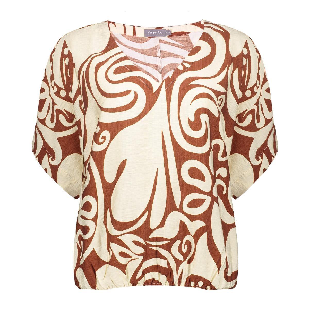 Geisha Blouse 63435-26 Bruin 4