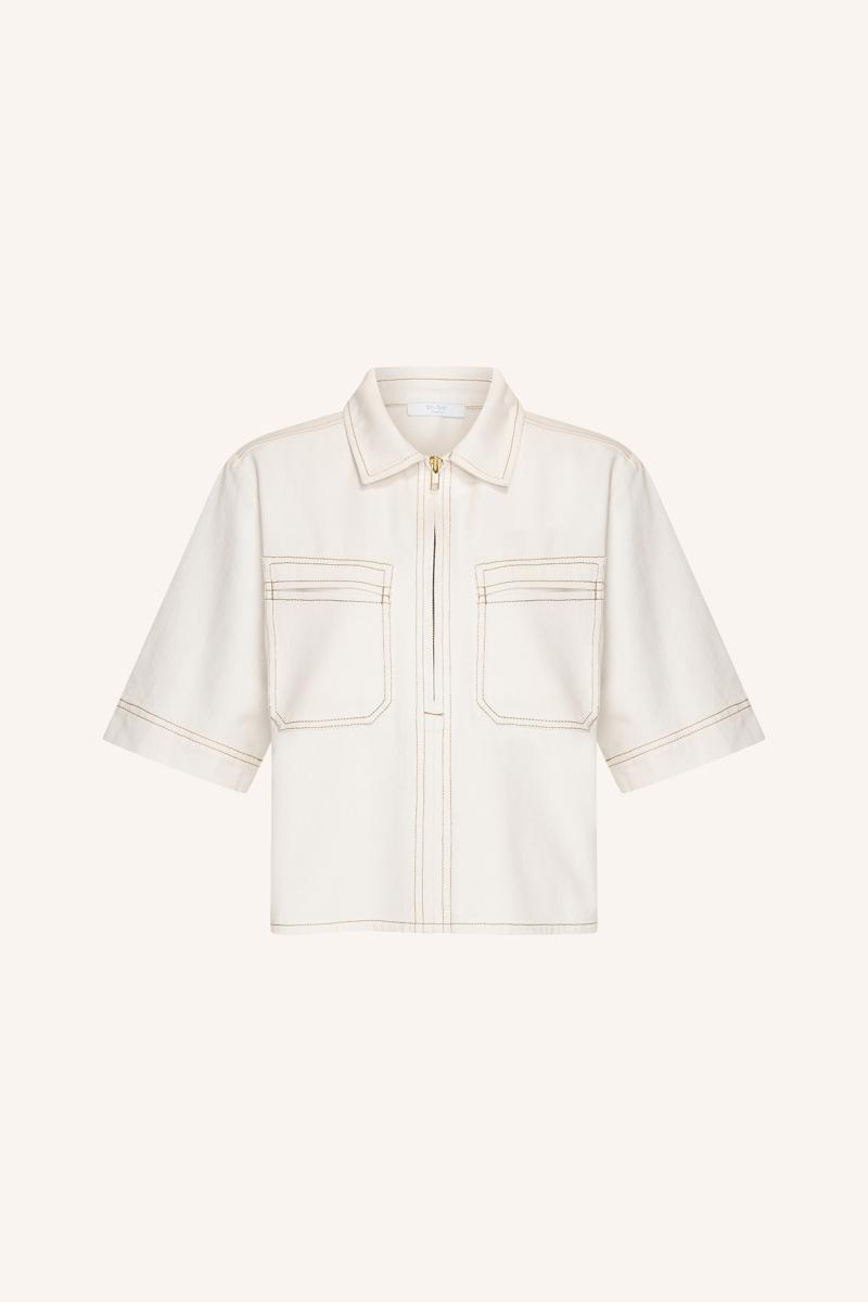 By-Bar Blouse Philipe Twill Top Off-White 2
