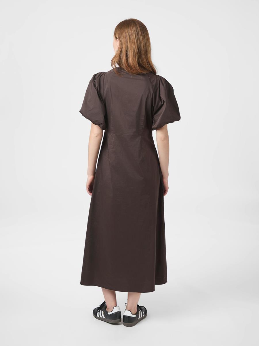 Neo Noir Jurk Illana Bruin 3