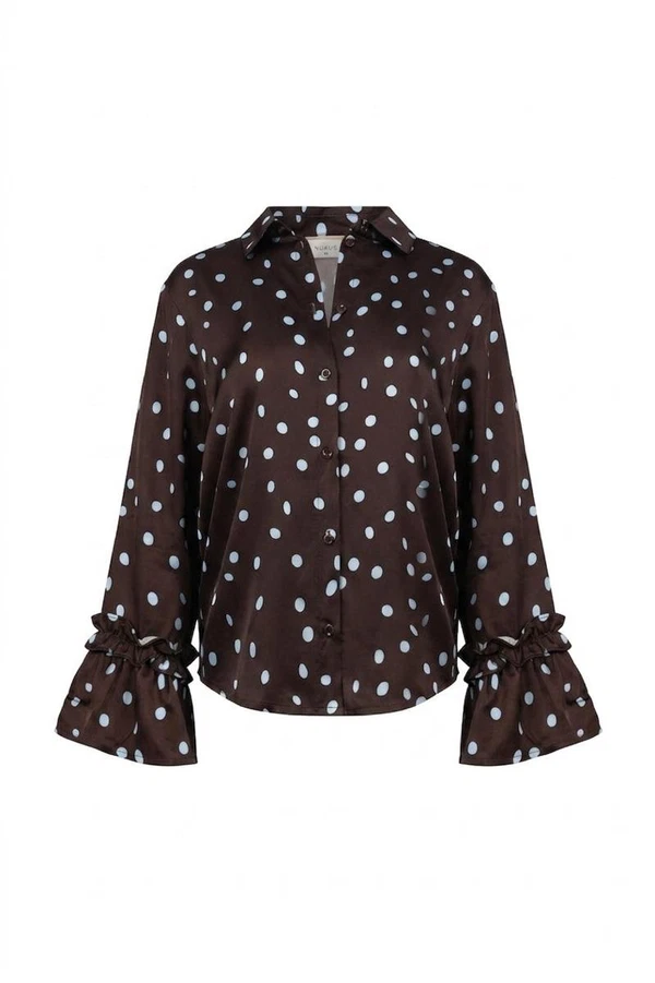 NUKUS Blouse NKF02159 Bruin 1