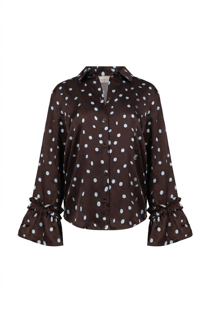 NUKUS Blouse NKF02159 Bruin 1