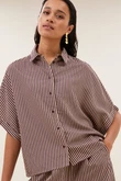 By-Bar Blouse Sunny Stripe Rood 1